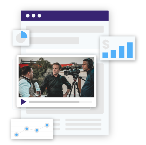 Screenshot of the dynamic video advertisements platform